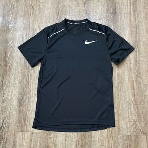 COPY - Nike Mens Milar Short Sleeve Reflective Running Top Black Sz XL AJ756…